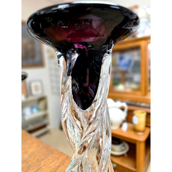 LaChausse Studio Glass Candlestick Trio – Francis Le Salle, New Orleans (NOLA) - Picture 7 of 12